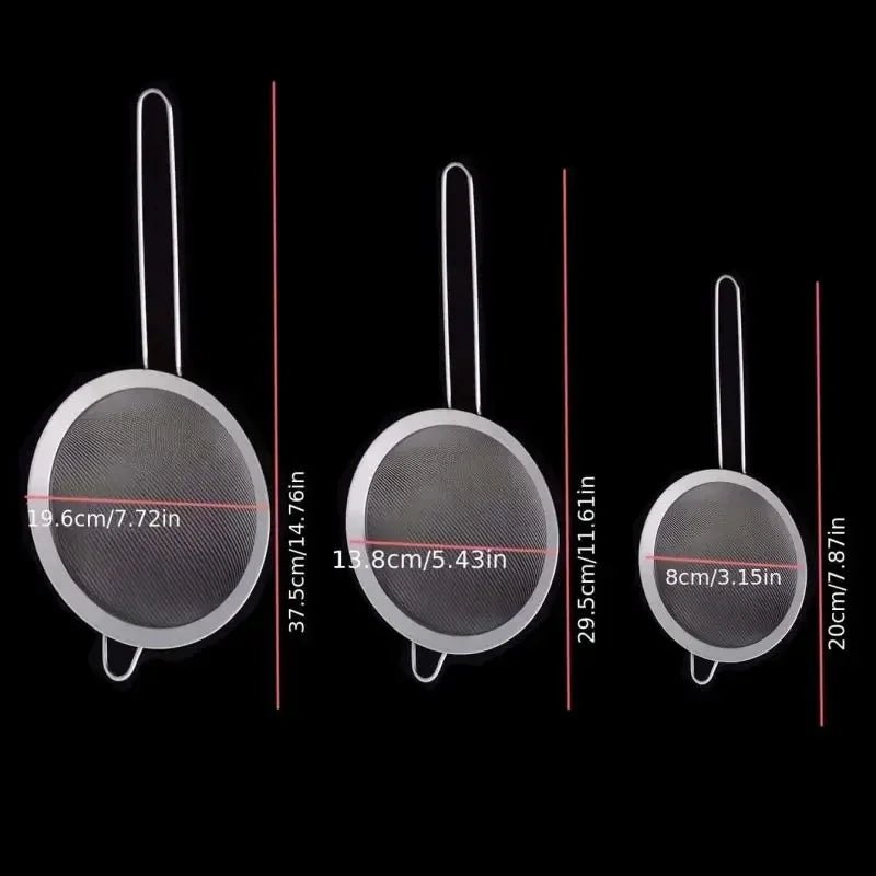 304 Stainless Steel Fine Mesh Filter, Multi - Function Colander for Juice, Coffee, Tea, & Vegetables, Kitchen Accessories - RELUX.STORE