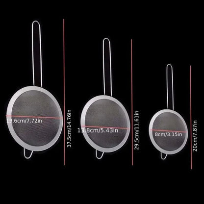 304 Stainless Steel Fine Mesh Filter, Multi - Function Colander for Juice, Coffee, Tea, & Vegetables, Kitchen Accessories - RELUX.STORE