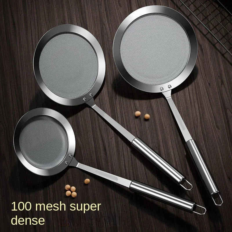 304 Stainless Steel Fine Mesh Filter, Multi - Function Colander for Juice, Coffee, Tea, & Vegetables, Kitchen Accessories - RELUX.STORE
