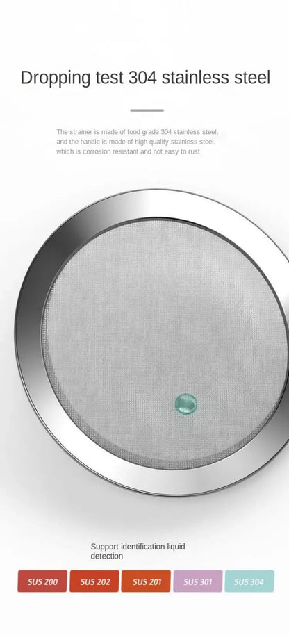 304 Stainless Steel Fine Mesh Filter, Multi - Function Colander for Juice, Coffee, Tea, & Vegetables, Kitchen Accessories - RELUX.STORE