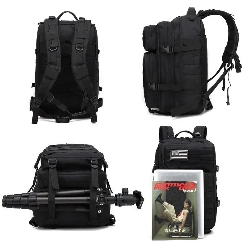 30L/50L 1000D Nylon Waterproof Outdoor Backpack – Tactical Rucksack for Trekking, Fishing, Hunting, Camping & Hiking - RELUX.STORE