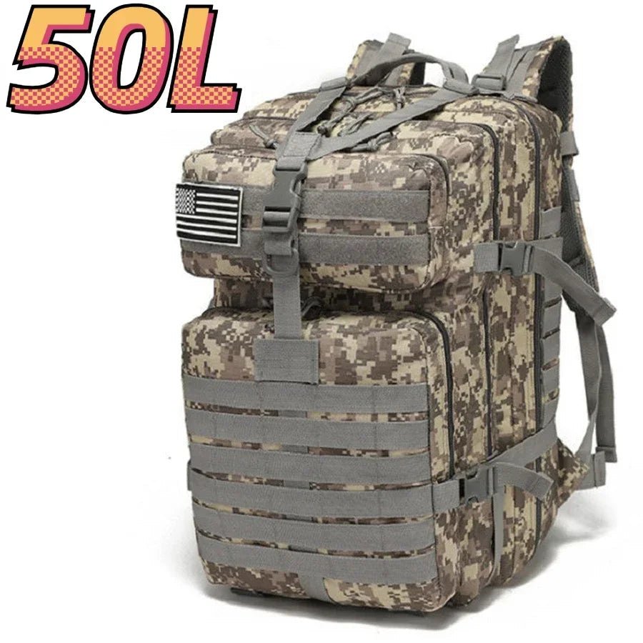 30L/50L 1000D Nylon Waterproof Outdoor Backpack – Tactical Rucksack for Trekking, Fishing, Hunting, Camping & Hiking - RELUX.STORE