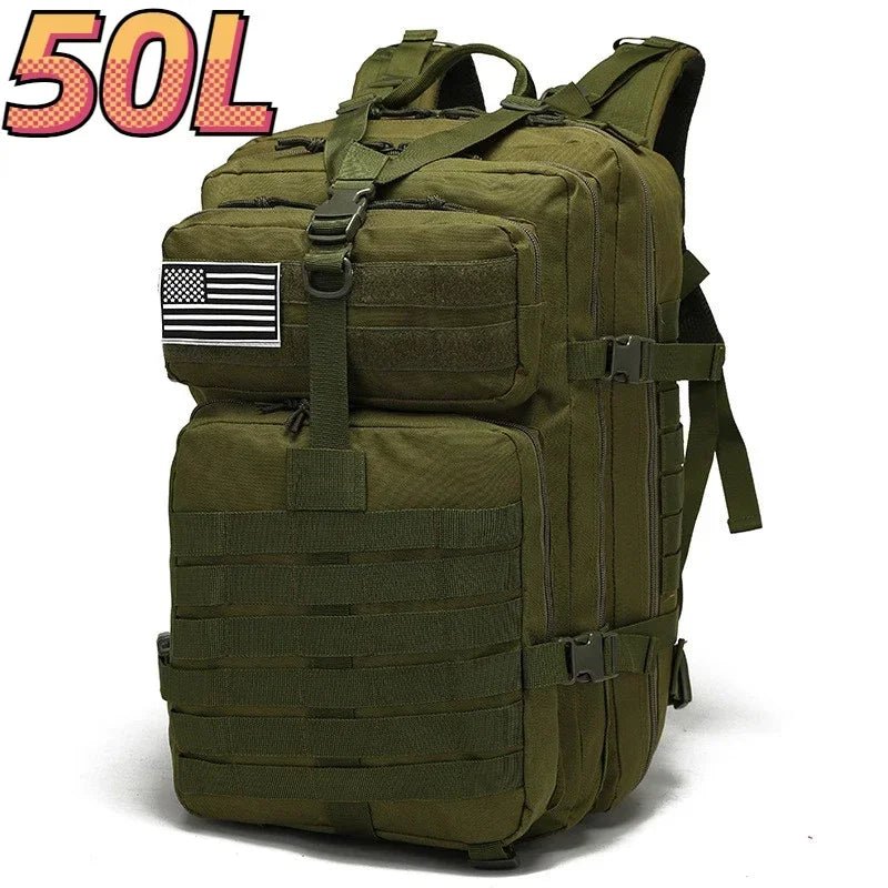 30L/50L 1000D Nylon Waterproof Outdoor Backpack – Tactical Rucksack for Trekking, Fishing, Hunting, Camping & Hiking - RELUX.STORE