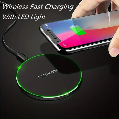 30W Fast Wireless Charger Pad – Magnetic Induction Charging Dock for iPhone 15 14 13 12 Pro Max, Samsung S23 S22, Xiaomi & Huawei - RELUX.STORE