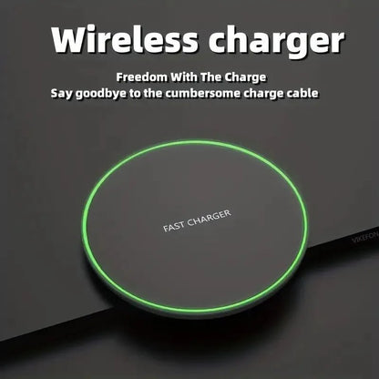 30W Fast Wireless Charger Pad – Magnetic Induction Charging Dock for iPhone 15 14 13 12 Pro Max, Samsung S23 S22, Xiaomi & Huawei - RELUX.STORE