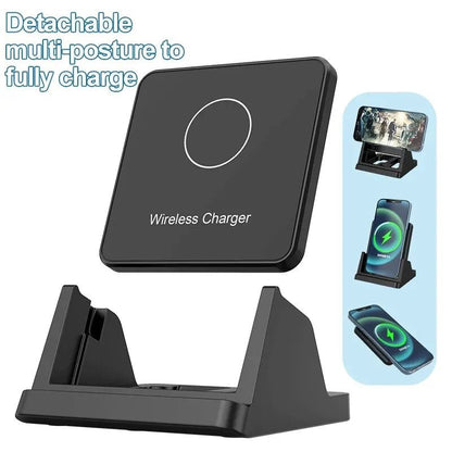 30W Ultra - Thin Wireless Charger Pad & Stand – Fast Charging Dock Station for iPhone 15/14/13/12, Samsung, Xiaomi, Huawei - RELUX.STORE