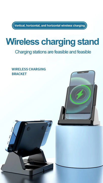30W Ultra - Thin Wireless Charger Pad & Stand – Fast Charging Dock Station for iPhone 15/14/13/12, Samsung, Xiaomi, Huawei - RELUX.STORE