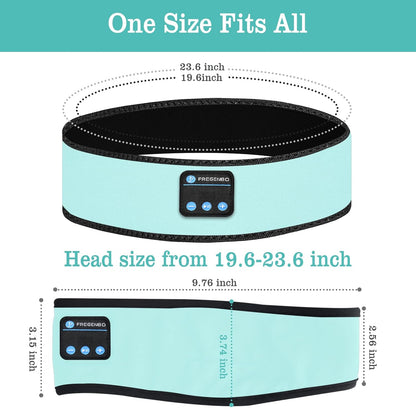 Sleep Headphones Headband – Wireless Bluetooth Music Headband with Ultra-Thin HD Stereo Speakers | Sports Headphones for Running, Yoga, Meditation & Side Sleepers