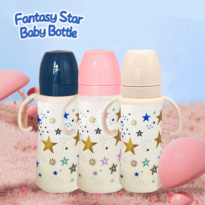 330ml star pattern baby bottle, bite - resistant, anti - flatulence PP bottle, large - capacity bottle for babies over 6 months old - RELUX.STORE330ml star pattern baby bottle, bite - resistant, anti - flatulence PP bottle, large - capacity bottle for babies over 6 months old
