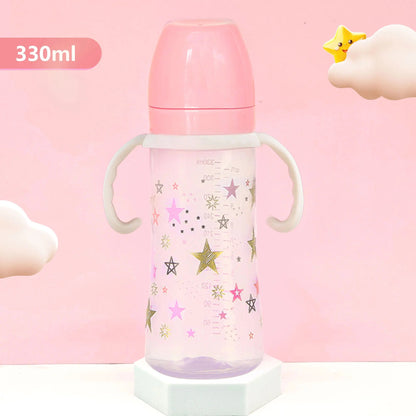 330ml star pattern baby bottle, bite - resistant, anti - flatulence PP bottle, large - capacity bottle for babies over 6 months old - RELUX.STORE330ml star pattern baby bottle, bite - resistant, anti - flatulence PP bottle, large - capacity bottle for babies over 6 months old