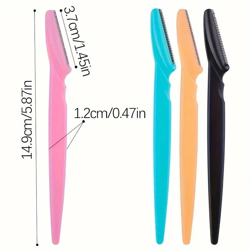 3/5/6/12/24Pcs Multifunction Eyebrow Razor Kit - Precise Trimming, Shaping,Facial Hair Removal Tool with Easy Grip Handle - RELUX.STORE
