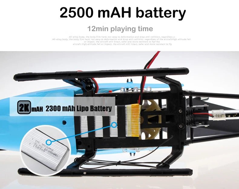 “3.5CH RC Helicopter – Extra Large Remote Control Drone, Durable Rechargeable UAV Toy for Kids Outdoor Flying & Gifts” - RELUX.STORE