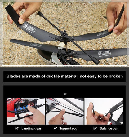 “3.5CH RC Helicopter – Extra Large Remote Control Drone, Durable Rechargeable UAV Toy for Kids Outdoor Flying & Gifts” - RELUX.STORE