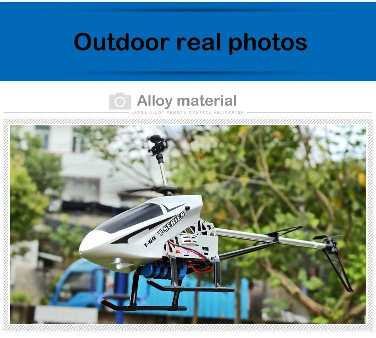 “3.5CH RC Helicopter – Extra Large Remote Control Drone, Durable Rechargeable UAV Toy for Kids Outdoor Flying & Gifts” - RELUX.STORE