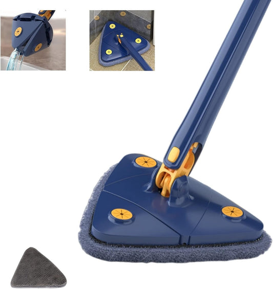 360 Degree Rotatable Adjustable Triangle Cleaning Mop - RELUX.STORE