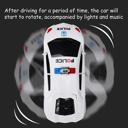 "360° Rotating Police Car Toy – Sound & Light with Automatic Opening Doors, Educational Vehicle for Kids" 🚓✨🔊 - RELUX.STORE