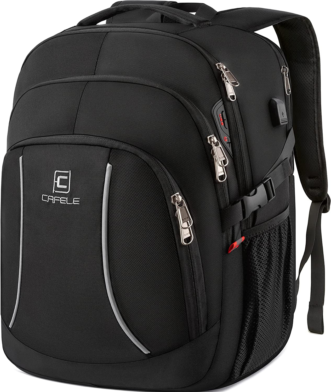 Backpack,17.3In Durable Travel Laptop Backpack, College Backpack,Rfid anti Theft Pocket Big Business Computer Bag,Water Resistant School Bookbag for Teens Men Women,Gifts Grey