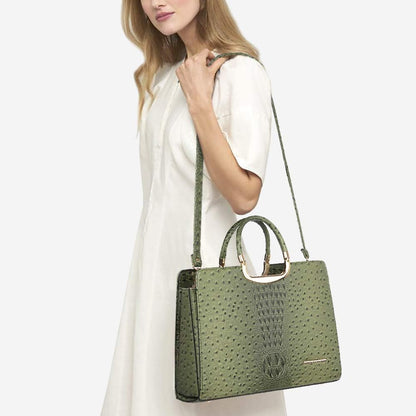 Womens Handbag Top Handle Shoulder Bag Tote Satchel Purse Work Bag with Matching Wallet