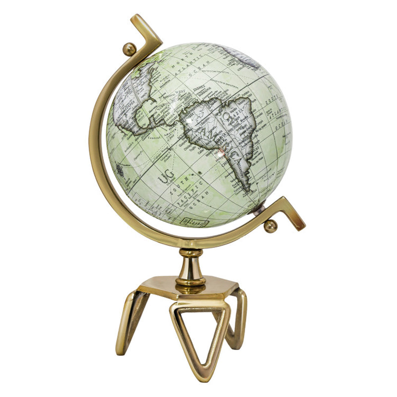Educational Geographic 5/8/10 Inch World Globe with Triangle Metal Stand