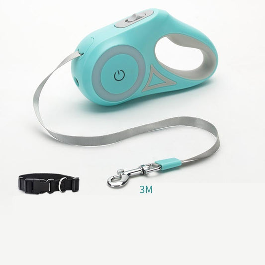 Dog Leash Retractable Leash And Dog Collar Spotlight Automatic Pet Dog Cat Traction Rope For Small Medium Dogs Pet Product topwinson