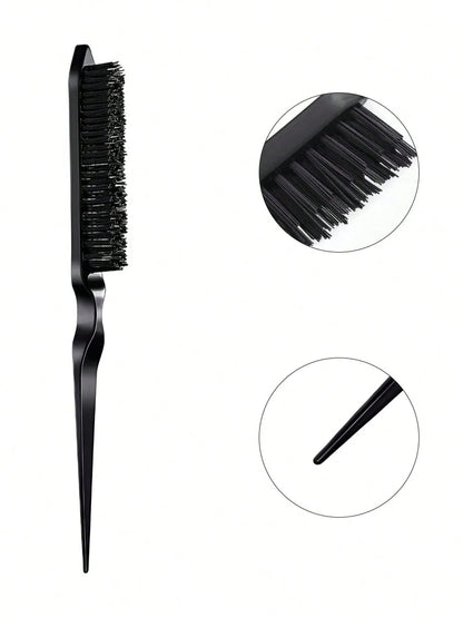 3pcs styling comb set with triple tear hair brush mouse tail comb edge brush,salon hair styling tool Special for real hair wigs - RELUX.STORE