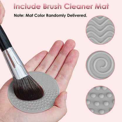 4 - in - 1 Electric Makeup Brush Cleaner & Dryer – USB Automatic Brush Blender with Timer, Digital Display, UV Disinfection & Storage | Suitable for All Makeup Brushes - RELUX.STORE