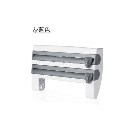 4 - In - 1 Kitchen Roll Holder Dispenser Kitchen Foil Film Wrap Tissue Paper 4 IN 1 Kitchen Roll Holder Dispenser - RELUX.STORE