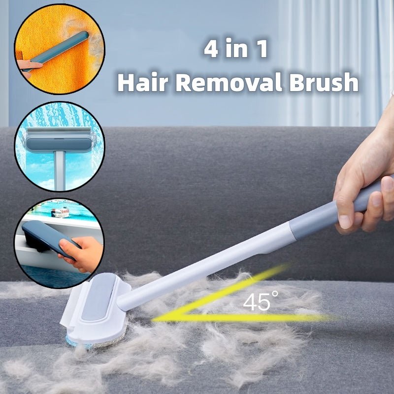4 In 1 Multifunctional Hair Removal Brush Pet Dog Cat Hair Cleaner Brush Cat Hair Remover Window Screen Cleaning Tool Gadgets - RELUX.STORE