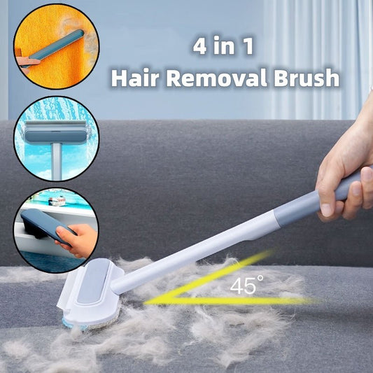 4 In 1 Multifunctional Hair Removal Brush Pet Dog Cat Hair Cleaner Brush Cat Hair Remover Window Screen Cleaning Tool Gadgets - RELUX.STORE