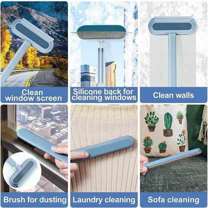 4 In 1 Multifunctional Hair Removal Brush Pet Dog Cat Hair Cleaner Brush Cat Hair Remover Window Screen Cleaning Tool Gadgets - RELUX.STORE