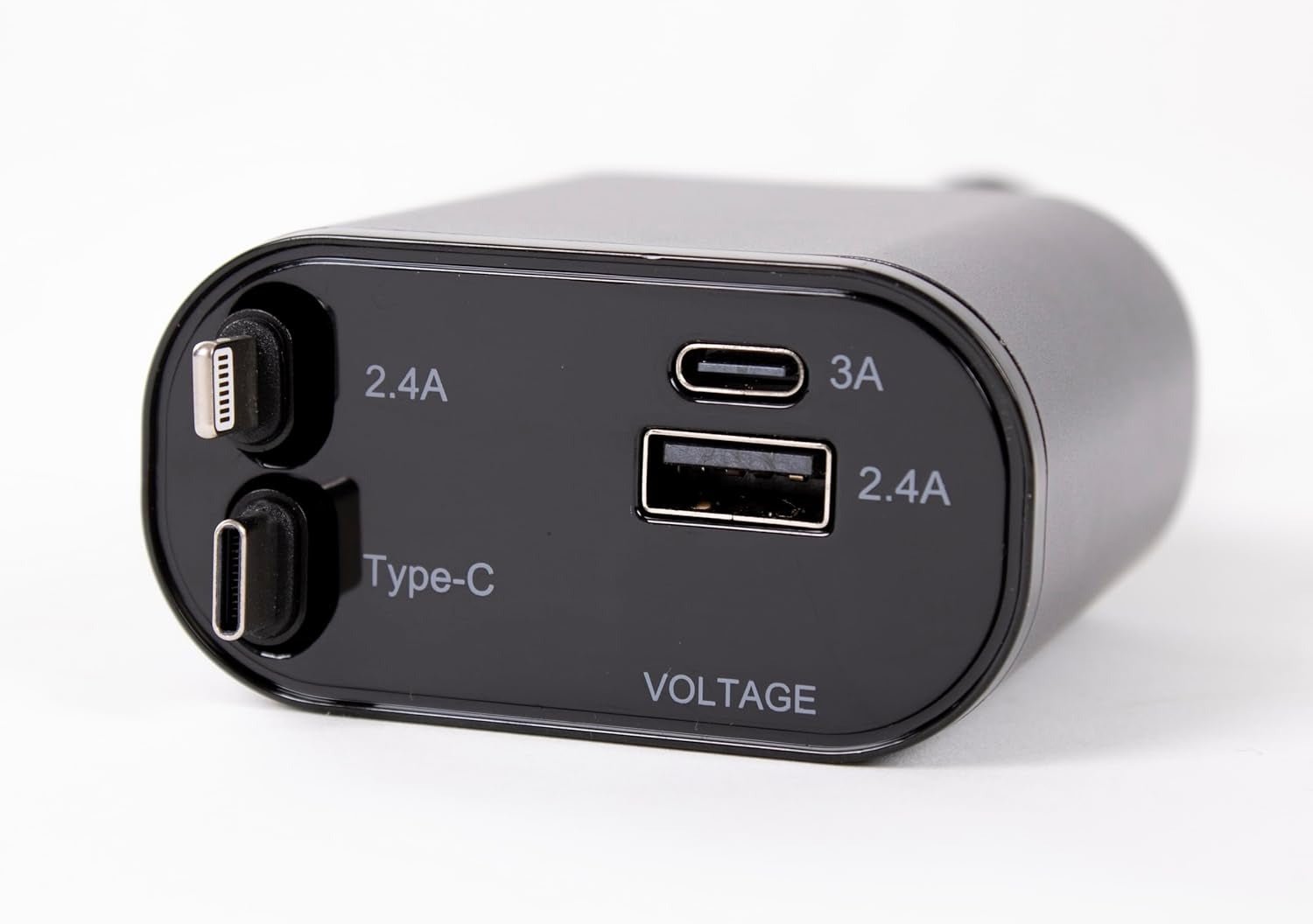 "4 - Port Fast Charging Station with 80cm Retractable Cables – Multi - Device USB Charger Hub for Phone & Tablet" - RELUX.STORE