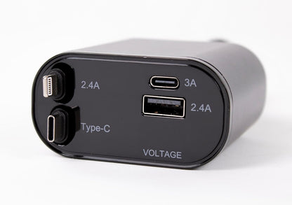 "4 - Port Fast Charging Station with 80cm Retractable Cables – Multi - Device USB Charger Hub for Phone & Tablet" - RELUX.STORE