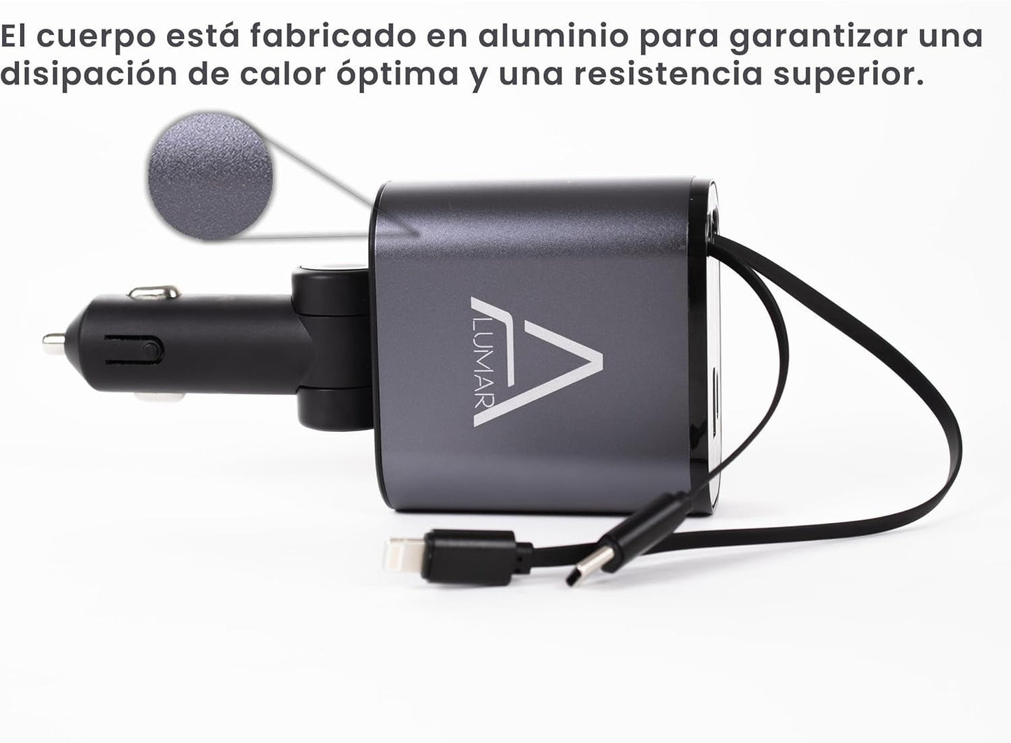 "4 - Port Fast Charging Station with 80cm Retractable Cables – Multi - Device USB Charger Hub for Phone & Tablet" - RELUX.STORE