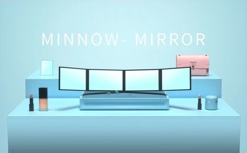 4 Way Mirror 360 Degree Handheld Desktop Portable Foldable Makeup Mirror For Self Hair Cutting Makeup Mirror Beauty Tool - RELUX.STORE