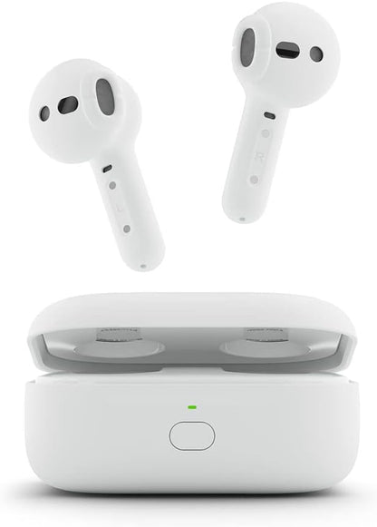 Echo Buds (Newest Model), True Wireless Bluetooth 5.2 Earbuds with Alexa, Audio Personalization, Multipoint, 20H Battery with Charging Case, Fast Charging, Sweat Resistant, Glacier White