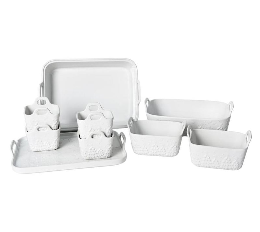 Temp-Tations Seasonal 9-Piece Bakeware Set W/ Upswept Handles