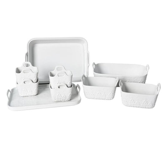Temp-Tations Seasonal 9-Piece Bakeware Set W/ Upswept Handles