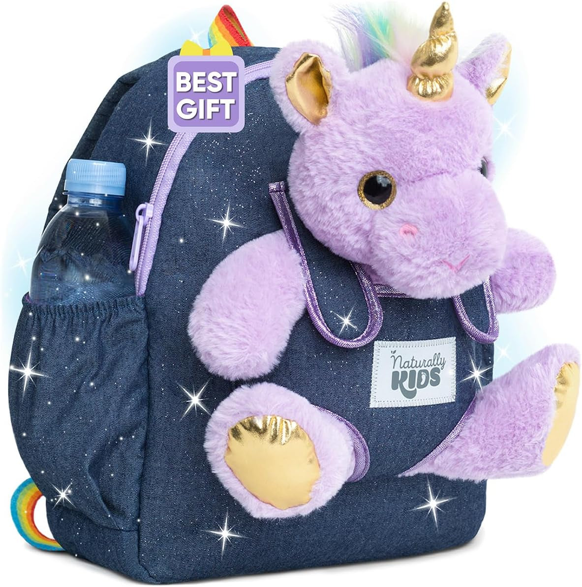 Wolf Backpack, Wolf Toys for Kids 3-5, Toddler Husky Stuffed Animal Gifts for 2 3 4 5 Year Old Girl Boy