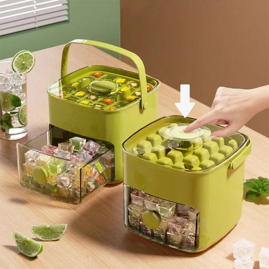 48 Grid Ice Cube Mold Reusable Refrigerator Ice Maker One - touch Easy Release Homemade Ice Cube Tray Mold Home Ice Making Tool - RELUX.STORE