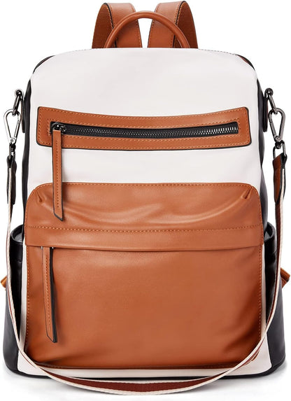 Womens Backpack Purse Vegan Leather Large Travel College Shoulder Bag with Tassel