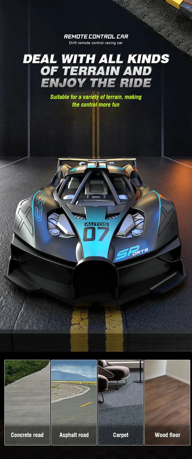 “4CH High - Speed RC Drift Car – Remote Control Racing Sportscar, Electric Model Vehicle Toy for Boys & Kids Birthday Gift” - RELUX.STORE
