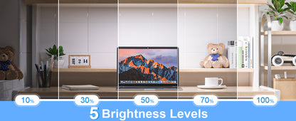 WILLED 5W Dimmable Night Light 3 Colors Adjustable Makeup Light with 2500mAh Rechargeable Under Cabinet for Closet Bedside Desk
