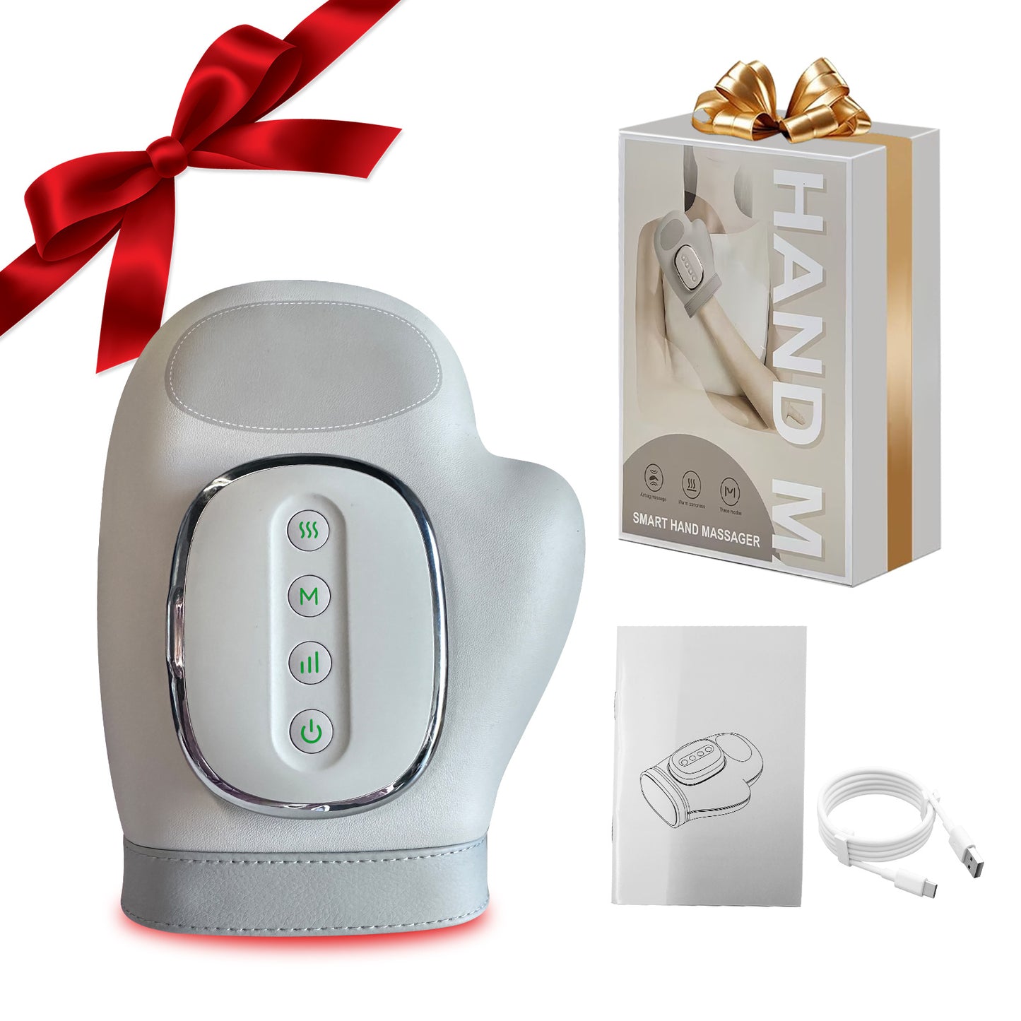 Intelligent Hand Massager 3D Pressure Kneading And Heating Cold Compresses. Full-body Wrapping Massage15-minute Scientific Timing. Low Noise The Ultimate Relaxation Tool For The Office