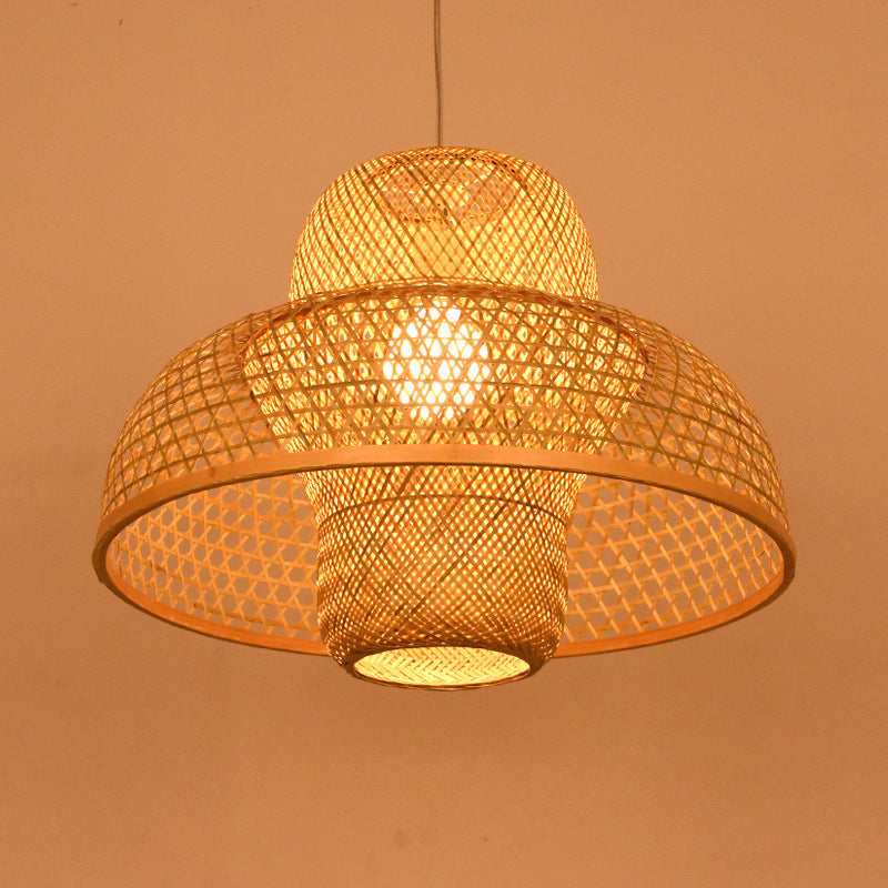 Household Farm Bamboo New Chinese Style Chandelier topwinson