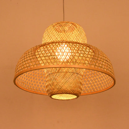 Household Farm Bamboo New Chinese Style Chandelier topwinson