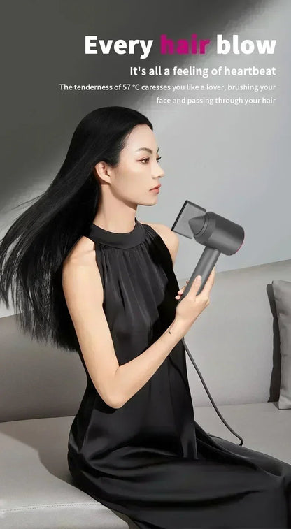 5 in 1 Professional Hair Dryer, with Hot and Cold Air Functionality - Lightweight and Thermostatic Styling Tool for Smooth Hair - RELUX.STORE