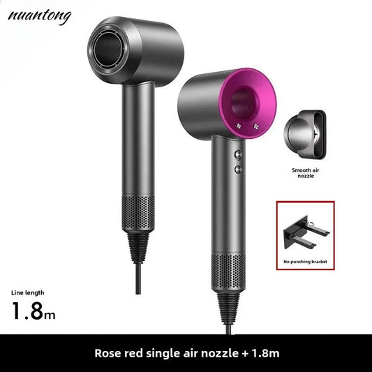 5 in 1 Professional Hair Dryer, with Hot and Cold Air Functionality - Lightweight and Thermostatic Styling Tool for Smooth Hair - RELUX.STORE