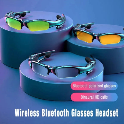5.0 Stereo Earphones Wireless Headset with Mic Smart Glasses Sunglasses for Driving Cycling Sports Noise Reduction Headphones - RELUX.STORE
