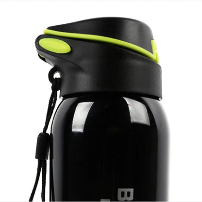500ML Bicycle Water Bottle Vacuum Stainless Steel Cycling Water Bottle Double Walled Simple Thermo Mug Insulated With Straw - RELUX.STORE