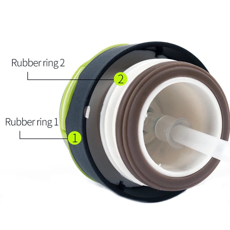 500ML Bicycle Water Bottle Vacuum Stainless Steel Cycling Water Bottle Double Walled Simple Thermo Mug Insulated With Straw - RELUX.STORE